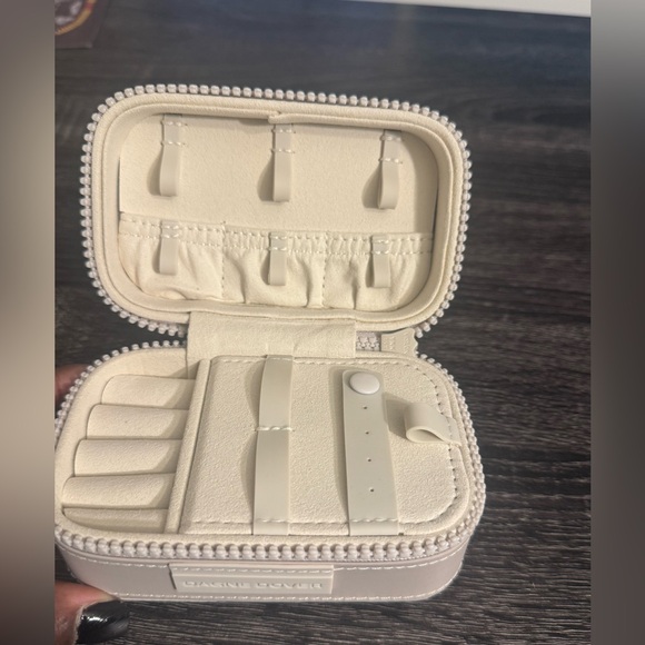 Dagne Dover Small Frankie Jewelry case in color Moonbeam - Picture 4 of 5